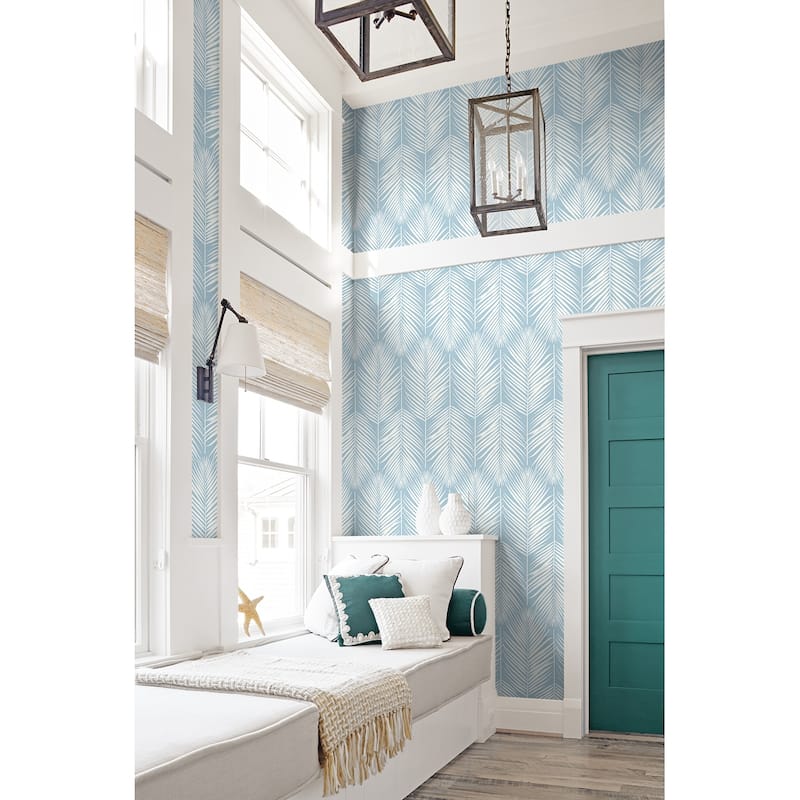 Seabrook Designs Athena Palm Non-Woven Unpasted Wallpaper
