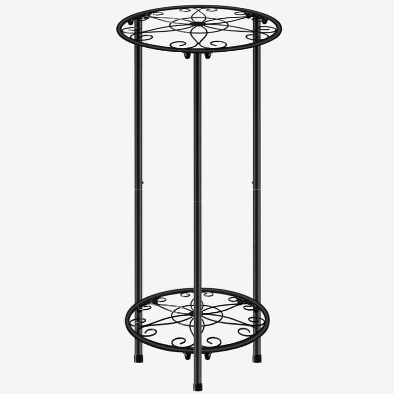 Plant Stand Indoor Outdoor - 11x 11 x 23.9 inches - Black