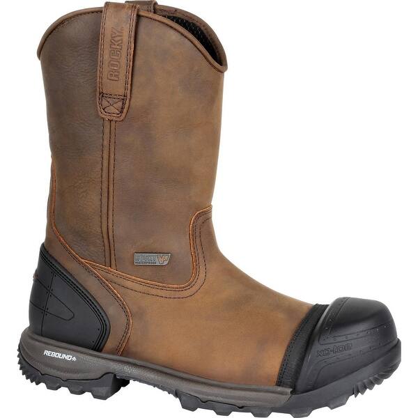 Shop Rocky Xo Toe Men S Composite Toe Waterproof Pull On Work Boots Rkk0260 Overstock 27421607