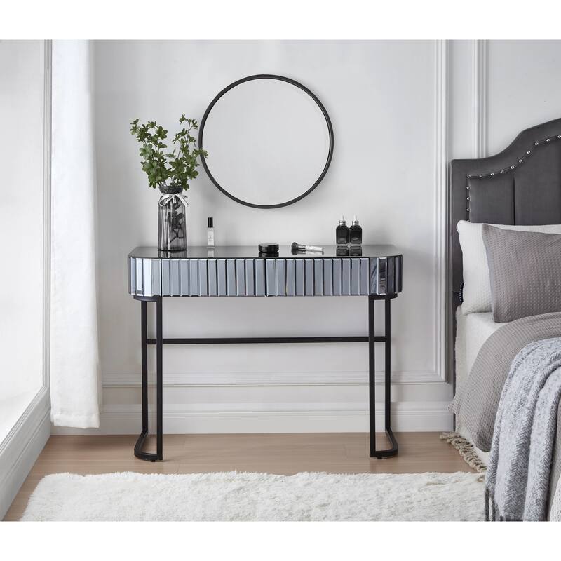 Mirrored Console Dressing Table with 2 Drawers