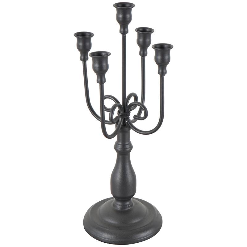 Black Metal Antique Style Candelabra