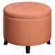 preview thumbnail 43 of 48, Copper Grove Chrysanthemum Round Storage Ottoman