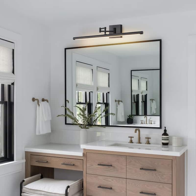 Adjustable Dimmable LED Linear Bathroom Vanity Wall Sconce