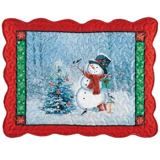 Winter Snowman Tree Sham Set - Bed Bath & Beyond - 38919371