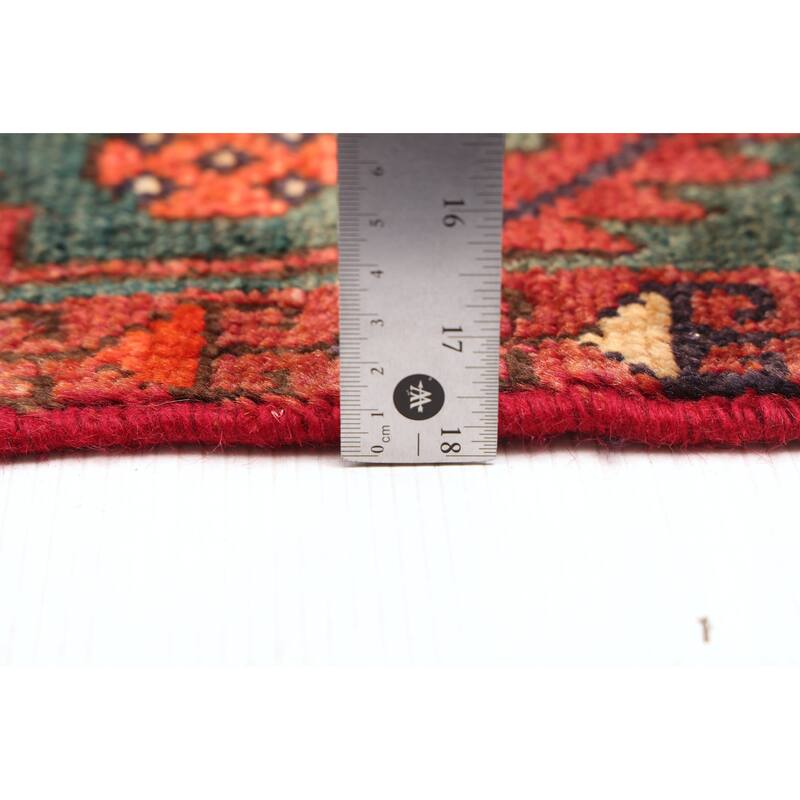 ECARPETGALLERY Hand-knotted Melis Vintage Red Wool Rug - 4'8 x 8'2