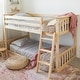 preview thumbnail 4 of 58, Max and Lily Twin over Twin Low Bunk Bed Natural