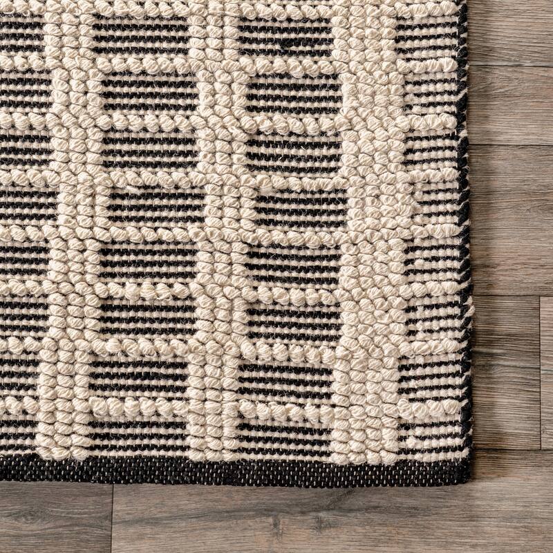 Parker Check Textured Area Rug