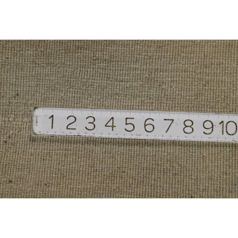 Gabbeh Oriental Runner Rug Hand-Knotted Solid Wool Carpet - 2'7"x 9'4"