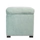 preview thumbnail 5 of 27, Tami Upholstered Living Room Storage Cube Tiffany