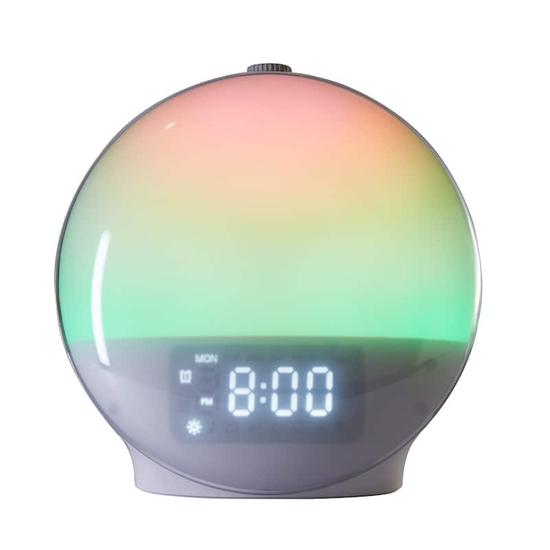 Javlergo Alarm Clock Smart Gradual Wake Up Light Alarm Clock, Tabletop Daylight Alarm Clock