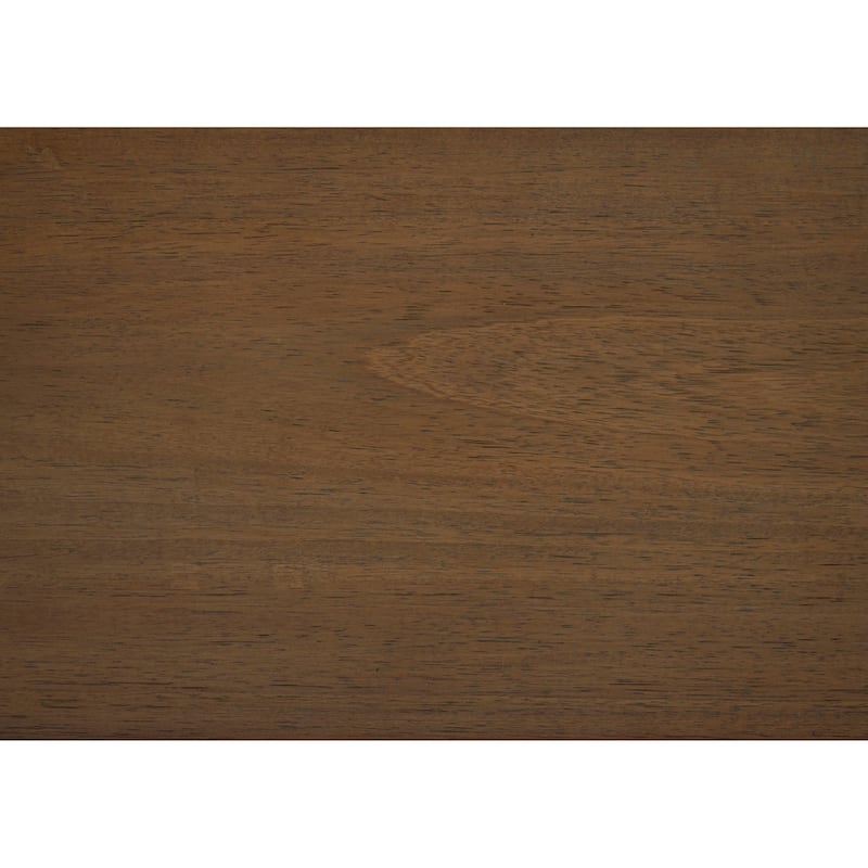 Evi Nightstand, 1 Drawer w Lower Open Shelf, Brushed Rich Brown Wood