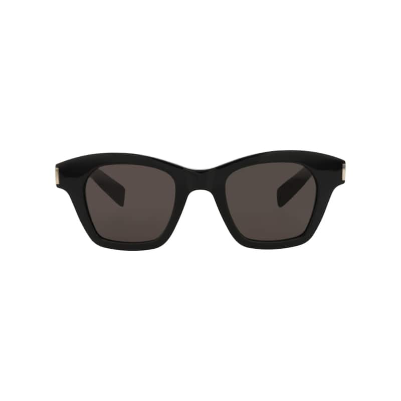 Saint Laurent Square-Frame Recycled Acetate Sunglasses - Black Black Black - Black - Black Lens