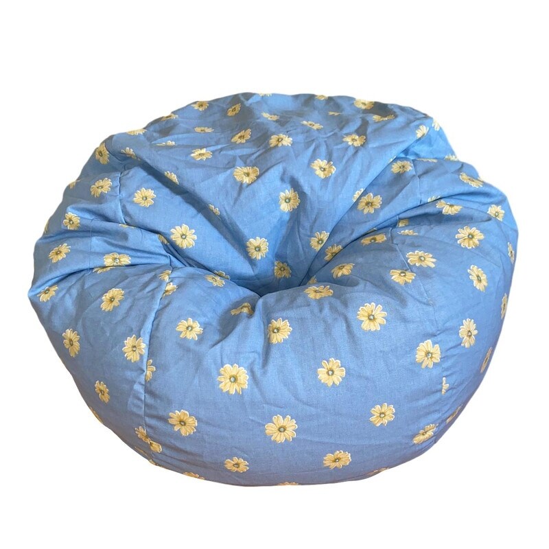 Shop Ahh Products 27 Inch Wide Washable Kid Bean Bag Chair Painted Daisies Overstock 32043262