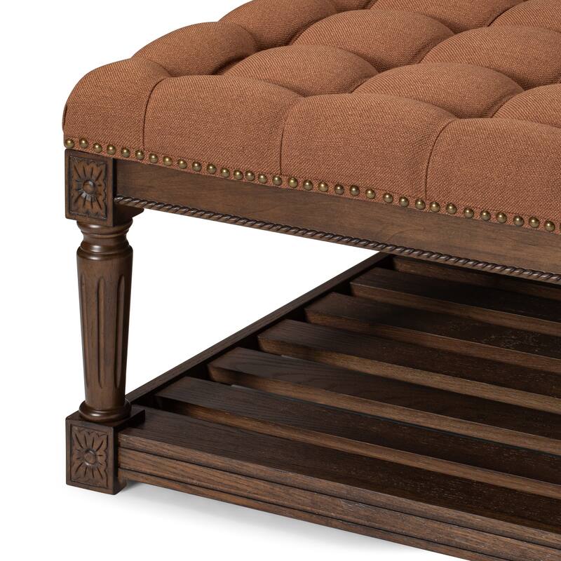 Maven Lane Mesa Square Upholstered Coffee Table