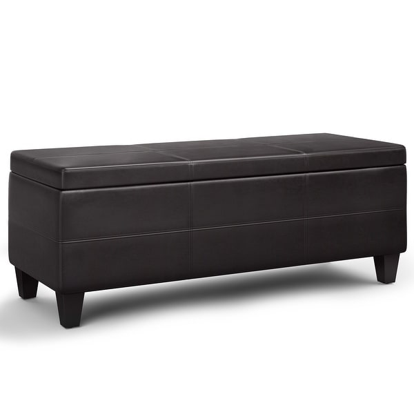 Wyndenhall franklin 48 inch wide contemporary rectangle storage ottoman online
