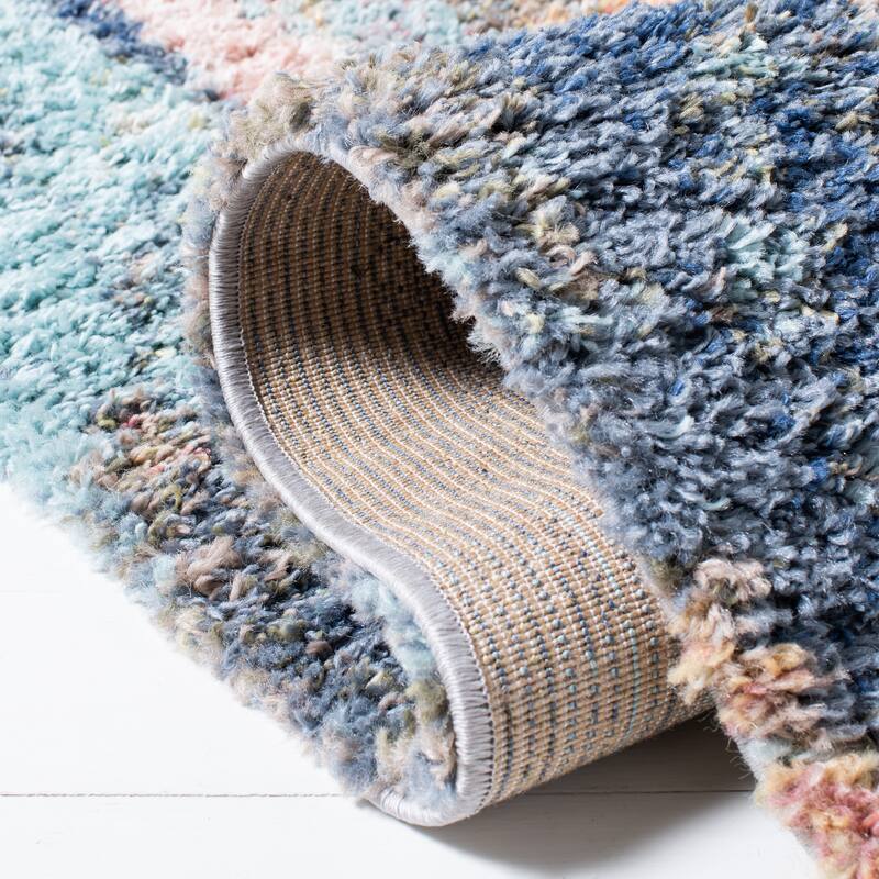 SAFAVIEH Calista Shag Bombonica Abstract 1-inch Thick Rug
