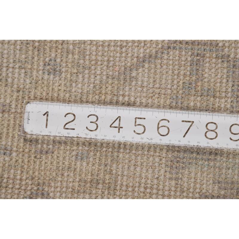 Earth Tone Oushak Indian Area Rug Handmade Bedroom Wool Carpet - 6'2" x 8'8"