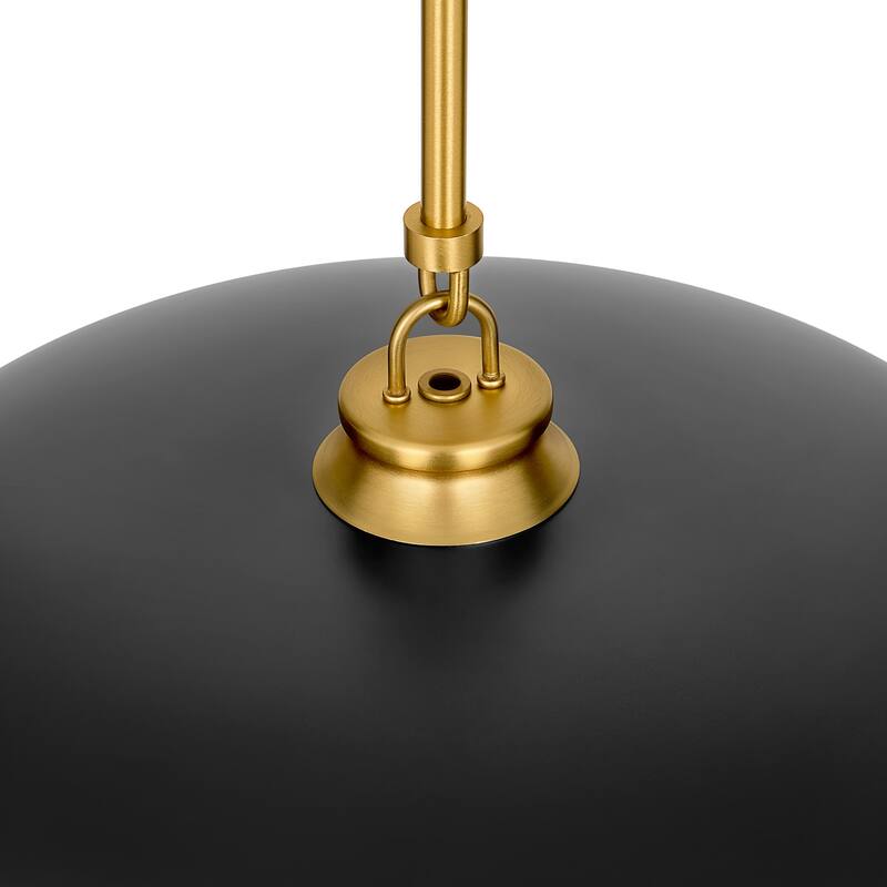 1 -Light Farmhouse Metal Dome 15.7inch Kitchen Hanging Pendant Light