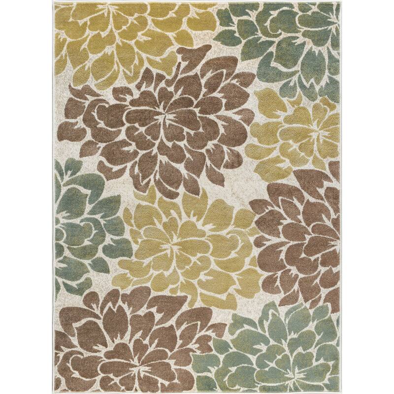 Decora Transitional Floral Indoor Area Rug