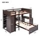preview thumbnail 23 of 54, Twin Loft Bed with Twin Stand-alone bed, Shelves,Desk,and Wardrobe