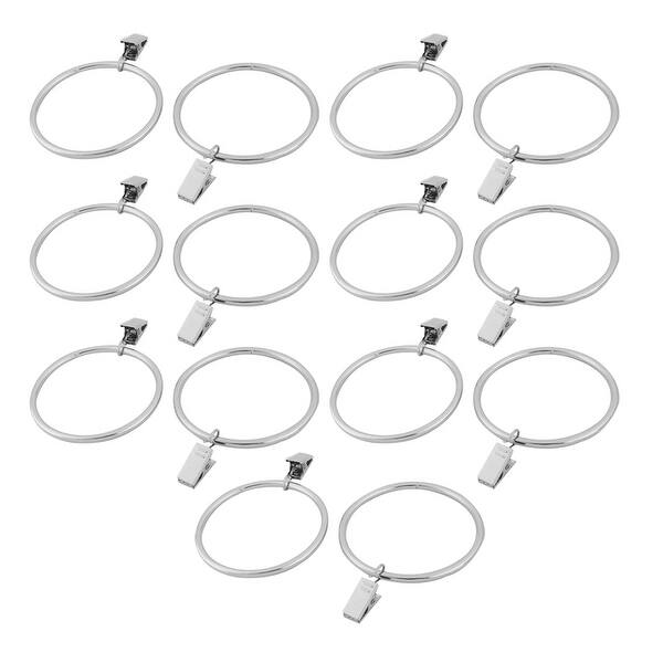 Shop School Dorm Metal Curtain Drapery Hanging Hook Clip Ring 63mm