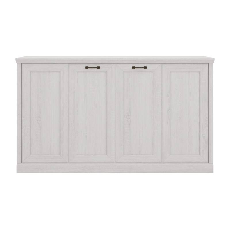 Twin/Full Murphy Bed Wall Bed, Folding into a Cabinet, Space Saving Bedroom Furniture for Multipurpose Guest Room, Home Office