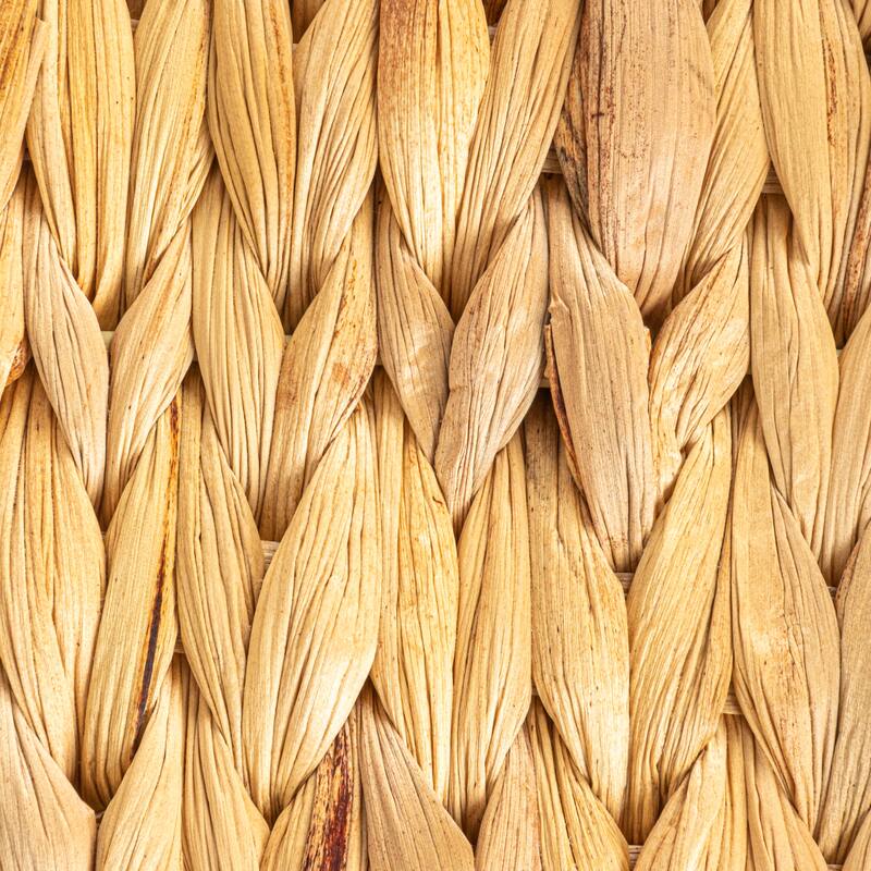 Handwoven Tray with Scalloped Edge and Handles