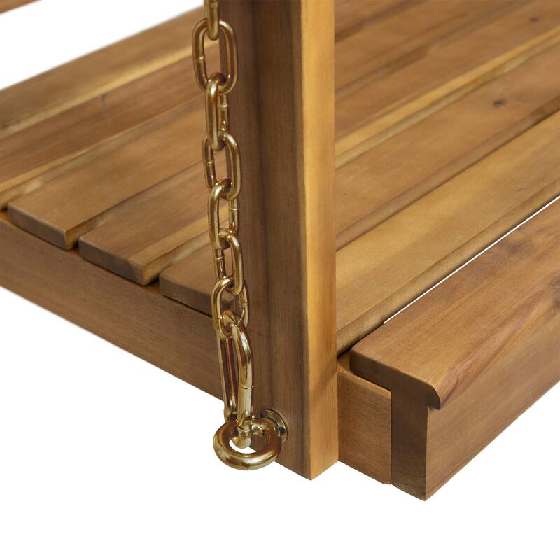 Tambora Outdoor Acacia Porch Swing by Christopher Knight Home