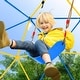 preview thumbnail 3 of 6, Hapfan Upgraded 10FT Climbing Dome with Canopy, Swing & Monkey Bars for Kids 3-12 (800LB)