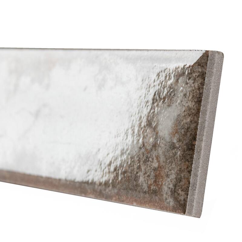 Merola Tile Gaudi React Brick Alpine 2-3/8" x 9-3/4" Porcelain Floor and Wall Tile