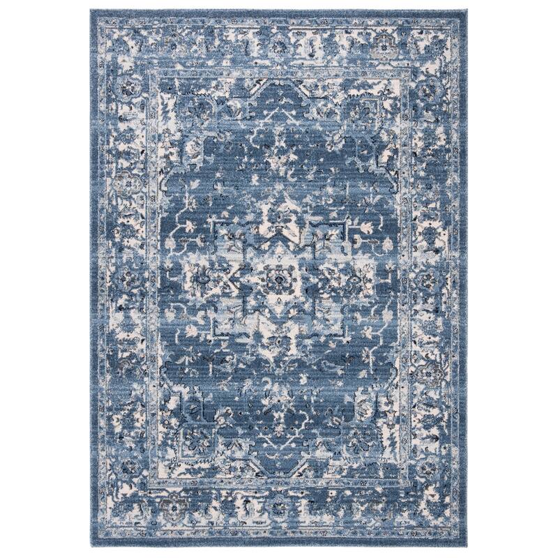 SAFAVIEH Charleston Prabha Vintage Boho Oriental Rug - 2' x 5' - Navy/Creme