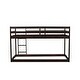 preview thumbnail 7 of 8, Wooden Twin over Twin Loft Bed with Ladder, Espresso