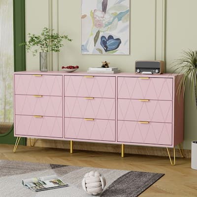 9 Drawers Chest Of Dresser Storage Tower Cabinet Bedroom Organizer