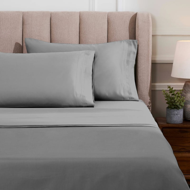 Blue Nile Mills 1500 Thread Count Egyptian Cotton Deep Pocket Solid Sheet Set
