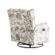 preview thumbnail 51 of 102, 29'' W Pattern Floral Swivel Manual Push Back Recliner Glider Chair