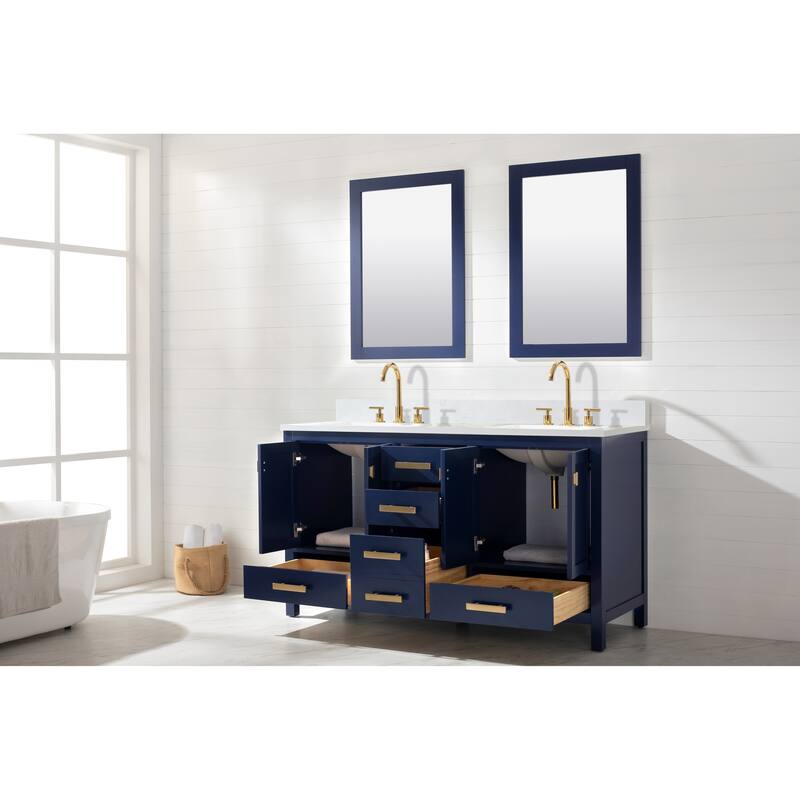 Valentino 60" Single Vanity in Blue