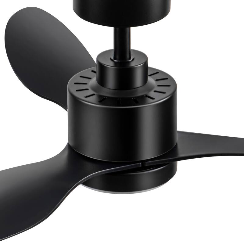 42 Inch LED Black/White Ceiling Fan with Lights Remote(3-Blade)