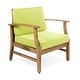 preview thumbnail 59 of 86, Christopher Knight Home - Outdoor Patio Conversation Set, Acacia Wood Frame, Cushions & Slatted Coffee Table