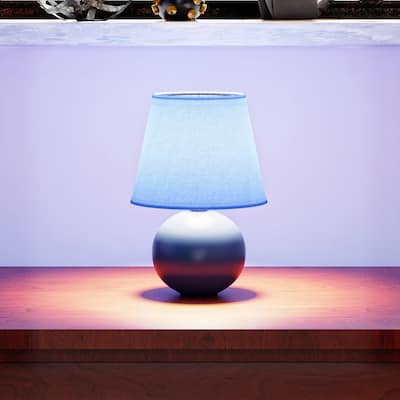 Porch & Den Clarence Mini Ceramic Globe Table Lamp