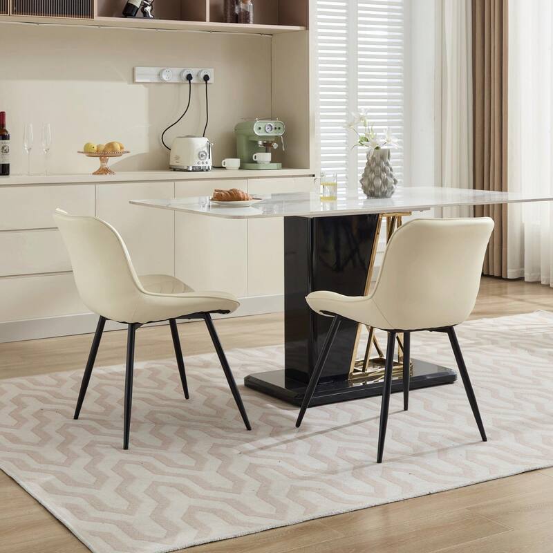 Dining Chairs Set of 2, Mid Century Modern Kitchen Chairs