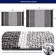 preview thumbnail 2 of 5, Subrtex Rugs Chenille Gradient Stripe Pattern Soft Plush Bath Rug Shower Water Absorbent Mat