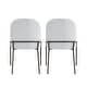 preview thumbnail 5 of 31, Christopher Knight Home - Marden Modern Upholstered Dining Chair Set with Curved High Back - Set of 2