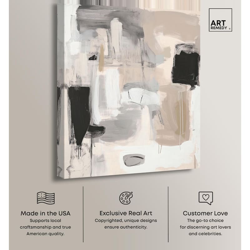 Beauty of Beige II Canvas by Art Remedy, Gallery Wrapped