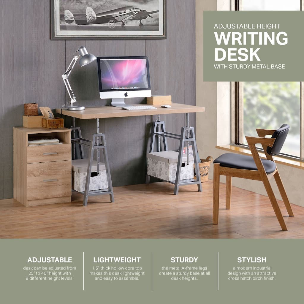 Adjustable Height Desk - Variable Standing Desk with Metal Frame