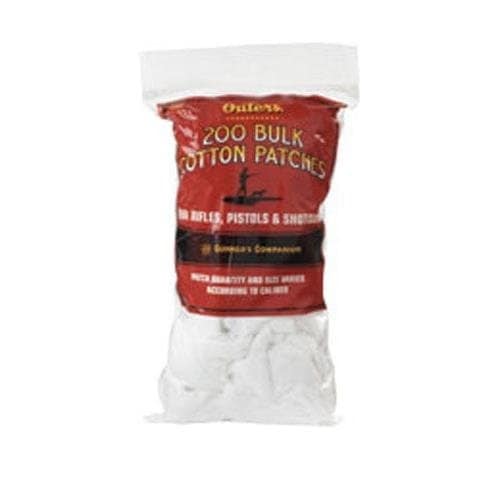 Outers .30 - .50 Caliber Bulk Bagged Cotton Patches (225 Count)