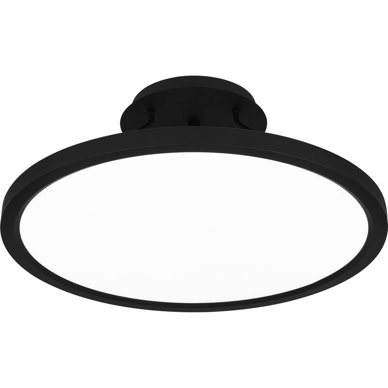 Outskirts Integrated LED Earth Black Semi-Flush Mount - Earth Black