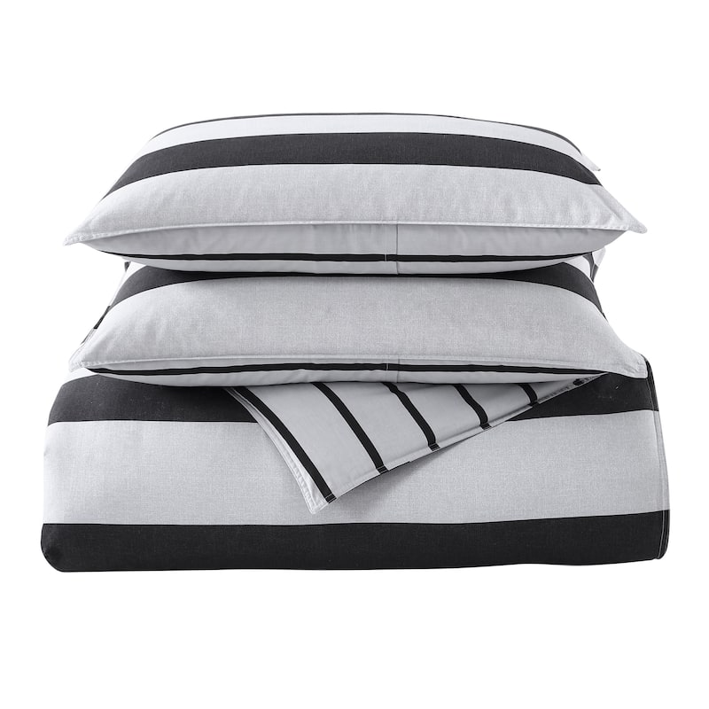 Nautica Lawndale Cotton Grey Comforter Set