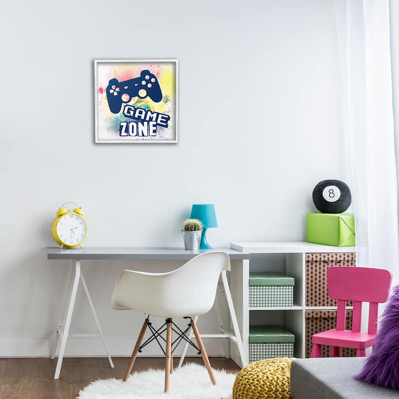 Stupell Game Zone on Modern Splatter Framed Giclee Art Design By Marcus Prime