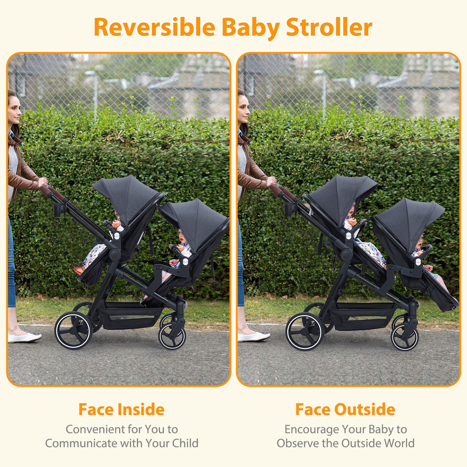 Double Stroller Track Tandem Stroller for Infant and Toddler Bed Bath Beyond 40810882