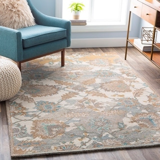 Canute Distressed Vintage Handmade Wool Area Rug